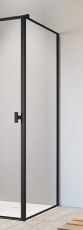 RADAWAY NES BLACK S1 FRAME 80cm bočná pevná stena do kombinácie, profil čierny, sklo frame, 10039080-54-56