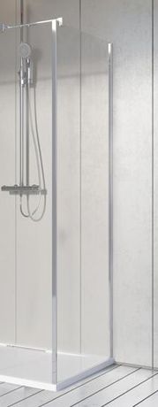 RADAWAY NES S3 100cm bočná pevná stena do kombinácie, profil chróm, sklo číre, 10043100-01-01
