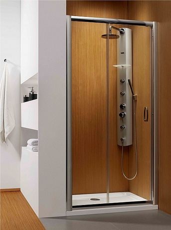 RADAWAY PREMIUM PLUS DWJ 110cm sprchové dvere do niky / sprchový kút hranatý, profil chróm