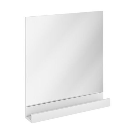 RAVAK 10° 65 x 11 x 75cm zrkadlo kúpeľňové s poličkou, biele, X000000851