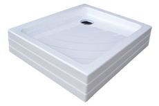 RAVAK ANETA PU 75,5 x 90,5cm obdĺžniková sprchová vanička monoblok, akrylátová, A003701120
