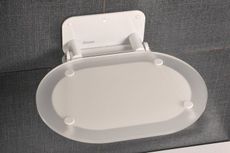 RAVAK CHROME white sedadlo do sprchy sklopné, biele, plast, B8F0000028