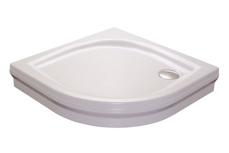 RAVAK ELIPSO PAN 100cm štvrťkruhová sprchová vanička samonosná s panelom, akrylátová, A22AA01410