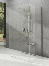 RAVAK WALK-IN CORNER 110 x 80cm bezdverový sprchový kút dvojdielny k stene, sklo číre
