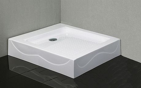 SAMPLUS 80cm sprchová vanička štvorcová, akrylát, E101/800 CDT-101