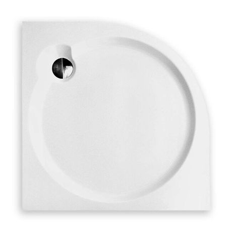 ROTH PROJECT DREAM FLAT 80cm sprchová vanička štvrťkruhová samonosná znížená, akrylát, 8000284