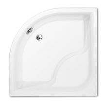 ROTH PROJECT VIKI LUX 80cm sprchová vanička štvrťkruhová hlboká s nožičkami a panelom, akrylát, 8000047