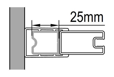 SANSWISS ACA1 ATYP 25mm rozširovací profil k sériám ANNEA a SOLINO