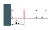 SANSWISS AD221 ATYP 25mm rozširovací profil k sérii DIVERA