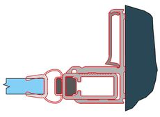 SANSWISS CADURA ATYP inštalačný set pre montáž dverí do niky