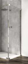 SANSWISS CADURA CAT2 100cm pevná bočná stena do kombinácie, profil chróm