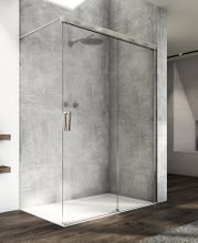 SANSWISS CADURA CAW2 110cm pravý walk-in sprchový kút / sprchová stena samostatná s posuvným dielom, profil chróm