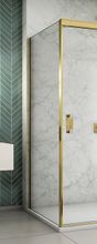 SANSWISS CADURA GOLD CAST 110cm pevná bočná stena do kombinácie, profil zlatý