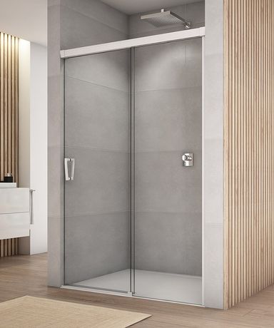 SANSWISS CADURA WHITE CAS2 100cm pravé dvere do niky alebo do kombinácie / sprchový kút rohový, profil biely