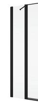 SANSWISS DIVERA BLACK D22FF ATYP 60 - 90cm prídavná pevná bočná stena v rovine, profil čierny matný