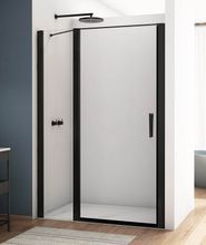 SANSWISS DIVERA BLACK D22T13 110cm dvere do niky alebo do kombinácie / sprchový kút rohový, vstup 53cm, profil čierny matný