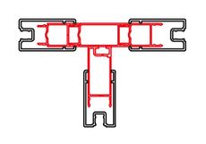 SANSWISS TEO 1898 sada 4 profilov na spojenie dverí a bočných stien pri T-montáži