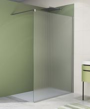 SANSWISS WALK-IN EASY STR4P 85 90cm pevná sprchová stena samostatná alebo do kombinácie, profil chróm, sklo lina, STR4P0905085