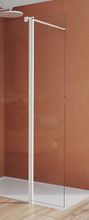 SANSWISS WALK-IN EASY WHITE BTE3 ATYP ukončovací profil s krátkou otočnou stenou 180° do kombinácie, profil biely, sklo číre, BTE3SM10907