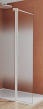 SANSWISS WALK-IN EASY WHITE BTE3 ukončovací profil s krátkou otočnou stenou 180° do kombinácie, profil biely, sklo shade, BTE304060968