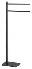 SAPHO ARTU stojan s držiakom uterákov dvojitý, čierna matná, 113114