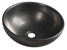 SAPHO ATILLA Ø43cm umývadlo na dosku okrúhle, bez prepadu, keramické, metalická medená, DK010