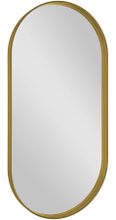 SAPHO AVONA 50 x 100cm zrkadlo oválne v úzkom zlatom matnom ráme, AV500G