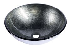 SAPHO BEAUTY DAMAR Ø42cm umývadlo na dosku okrúhle, bez prepadu, sklenené, 2501-20