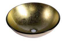 SAPHO BEAUTY SHAY Ø42cm umývadlo na dosku okrúhle, bez prepadu, sklenené, 2501-22