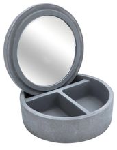 SAPHO CEMENT organizér so zrkadlom, betón, šedý, 2240707