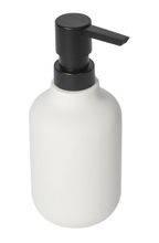 SAPHO CHLOÉ 400ml dávkovač tekutého mydla, keramika, biela matná / čierna, CH031