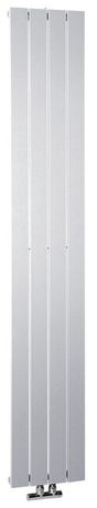 SAPHO COLONNA 29,8 x 180cm 614W kúpeľňový radiátor, stredové pripojenie, strieborná, IR143