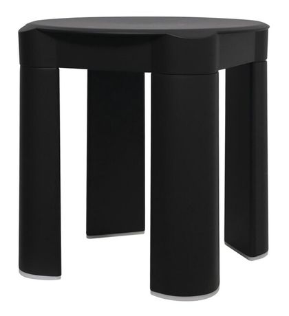 SAPHO COLORED stolička kúpeľňová, plast, čierna matná, 56003VA