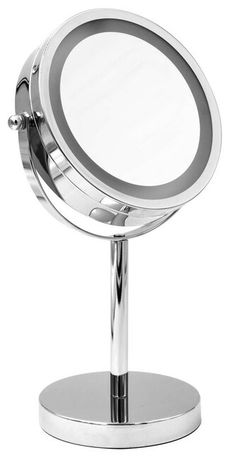 SAPHO DAISY Ø15cm kozmetické zrkadielko okrúhle s LED osvetlením, chróm, 03111000