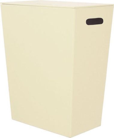 SAPHO ECO PELLE 47 x 30cm kôš na bielizeň s poklopom, krémový, 2463CR