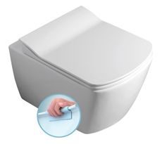 SAPHO GLANC 51,3cm RIMLESS WC závesné, biele, GC321