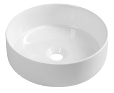 SAPHO INFINITY ROUND Ø36cm umývadlo na dosku okrúhle, bez prepadu, keramické, biela, 10NF65036