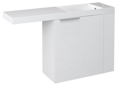 SAPHO LATUS VI 50 x 22 x 50cm pravá skrinka pod umývadlo závesná, biela lesklá, LT610-3030