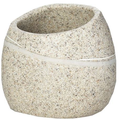 SAPHO LITTLE ROCK pohár, polyresin, dekor kameň svetlý, 22190109