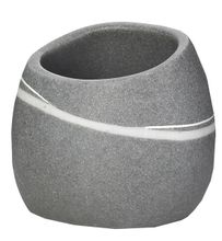 SAPHO LITTLE ROCK pohár, polyresin, dekor kameň tmavý, 22190107