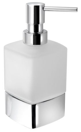 SAPHO LOUNGE dávkovač tekutého mydla, chróm / mliečne sklo, 545513
