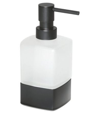SAPHO LOUNGE dávkovač tekutého mydla, čierna / mliečne sklo, 545514