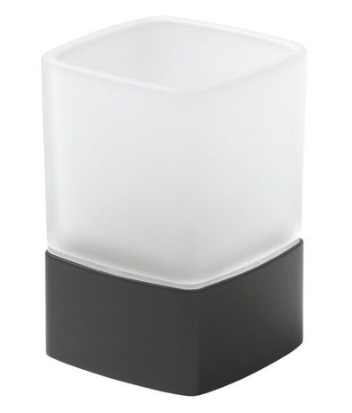 SAPHO LOUNGE pohár, čierna / mliečne sklo, 549814