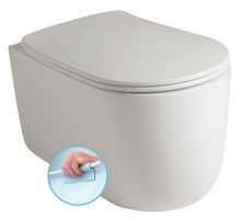 SAPHO NOLITA 55cm RIMLESS WC závesné, biele, 531401