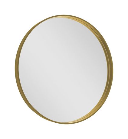 SAPHO NOTION Ø60cm zrkadlo okrúhle v úzkom ráme, zlatá matná, NT600G
