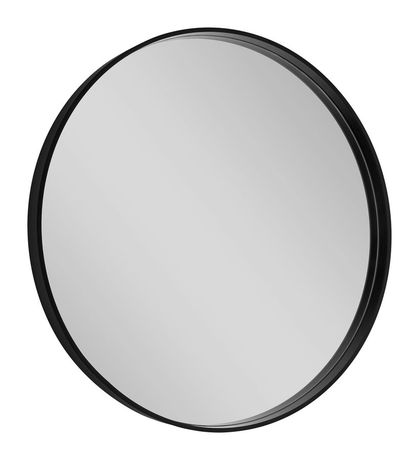 SAPHO NOTION Ø70cm zrkadlo okrúhle v úzkom ráme, čierna matná, NT700