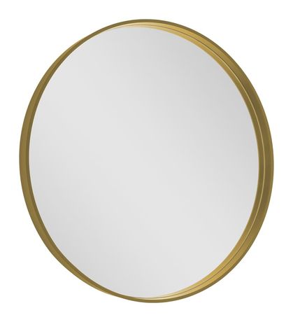 SAPHO NOTION Ø70cm zrkadlo okrúhle v úzkom ráme, zlatá matná, NT700G