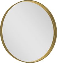 SAPHO NOTION Ø80cm zrkadlo okrúhle v úzkom ráme, zlatá matná, NT800G