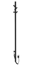 SAPHO PASADOR 15 x 150cm, 30W elektrický sušiak uterákov stojanový, čierny matný, ER175BV