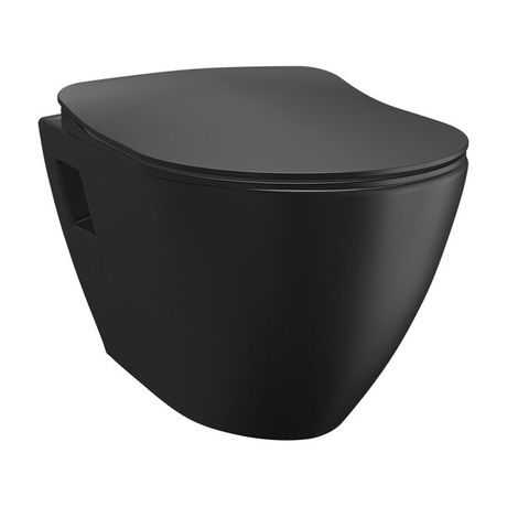 SAPHO PAULA 50cm WC závesné, keramika, čierne matné, TP325-51SM